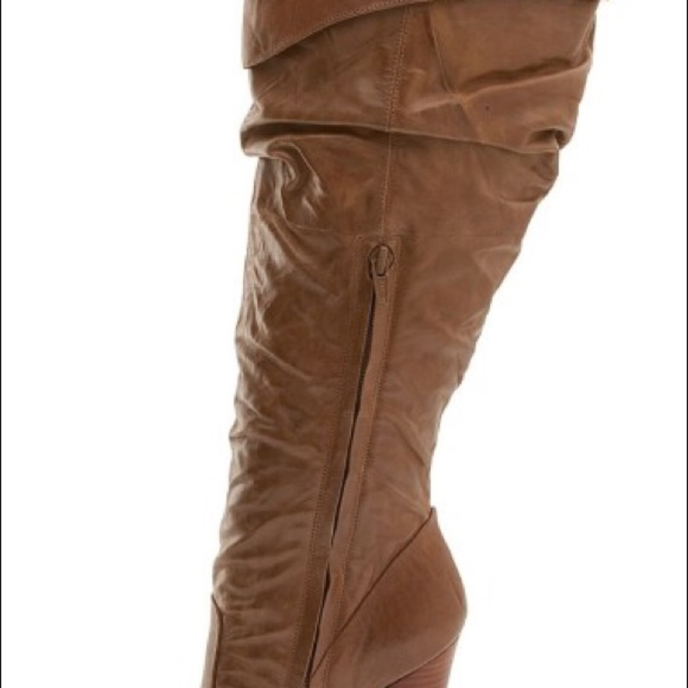 Jessica Simpson Brown Tulip Knee Boots Size 10 - Picture 3 of 8